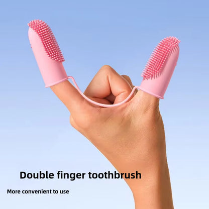 Easy-Clean Finger Toothbrush for Pets