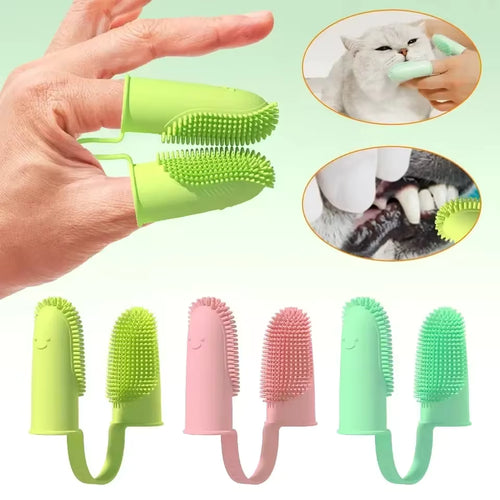 Easy-Clean Finger Toothbrush for Pets